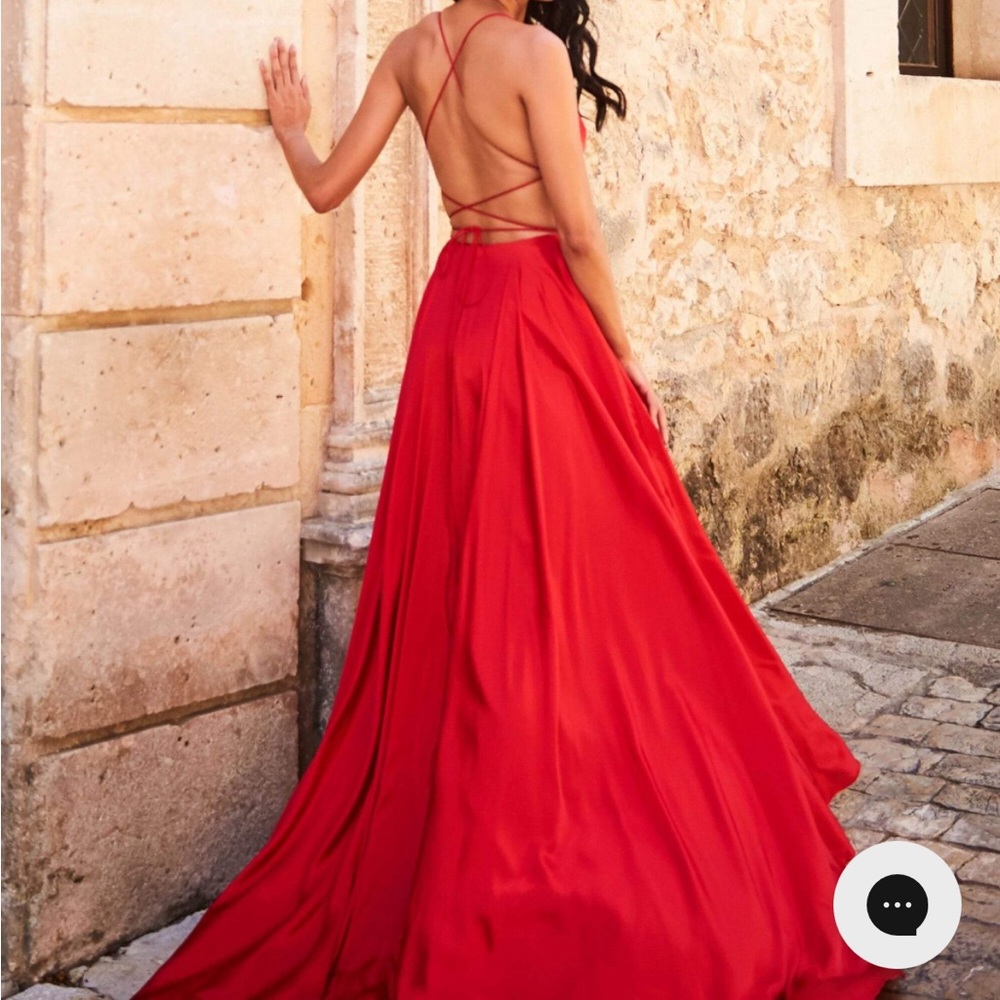 Sherri Hill - Sexy Lace-Up Back A-Line Long Evening Dress